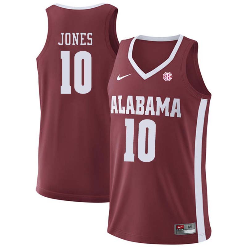 Men #8 Donta Hall Alabama Crimson Tide College Basketball Jerseys Sale-Crimson